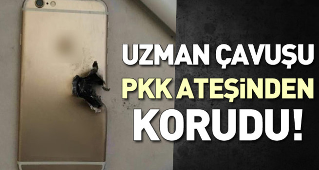 Uzman çavuşu PKK kurşunundan cep telefonu korudu