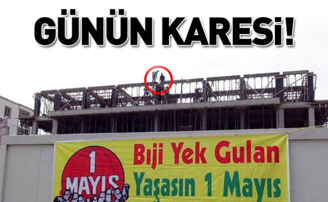 İnşaat işçileri 1 Mayıs'ı çalışarak geçirdi!