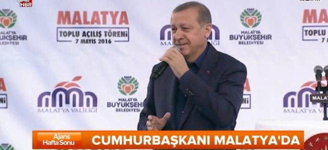 Cumhurbaşkanı Erdoğan Malatya'da konuşuyor