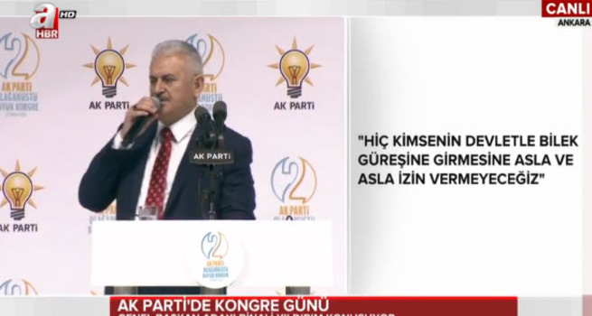 Binali Yıldırım'dan coşkulu kongre konuşması
