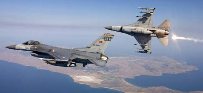 Uçaklar Kuzey Irak'ı bombaladı