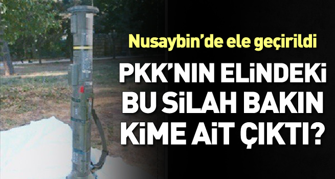 Nusaybin'de Amerikan yapımı antitank roketi ele geçirildi