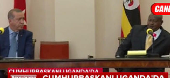 Erdoğan ve Uganda Cumhurbaşkanı Musevei ortak basın toplantısı düzenledi