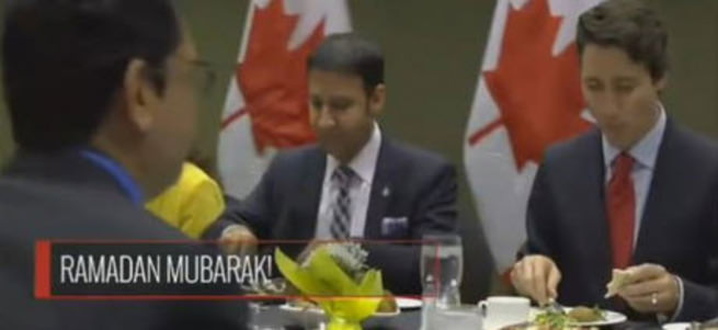 Kanada Başbakanı Trudeau iftar yemeğinde!