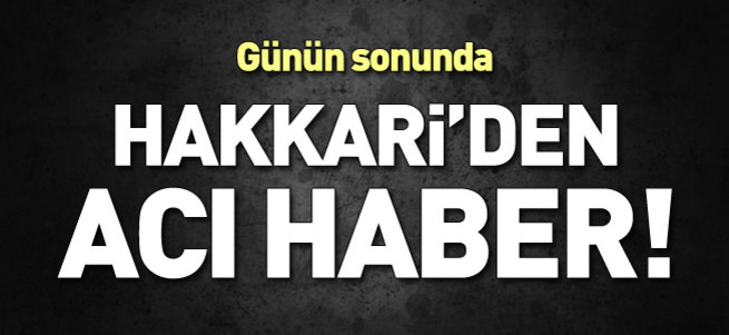 Hakkari'de terör saldırısı: 2 şehit, 1 yaralı