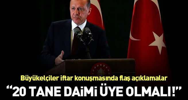 Cumhurbaşkanı Erdoğan: 196 ülkeyi 5 ülkenin dudakları arasına mahkum edemeyiz