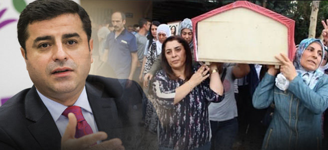 HDP'liler ceset taşırken Demirtaş İngiltere'de bakın ne anlattı