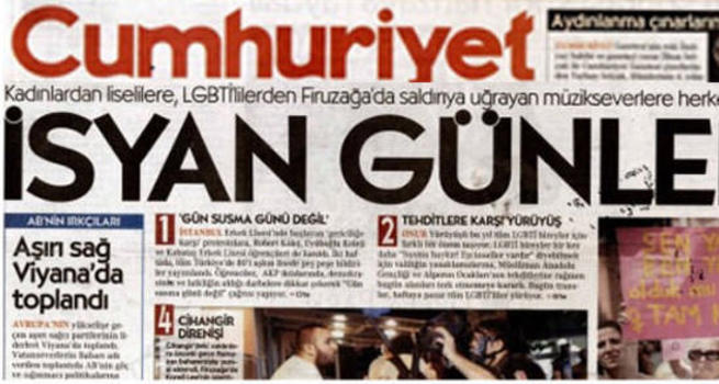 FETÖ’nün tetikçisi Cumhuriyet'ten ahlaksız tahrik!