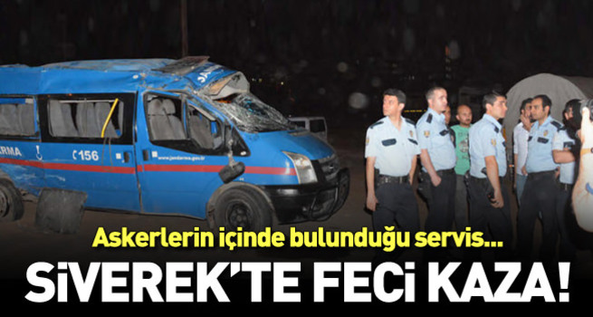 Siverek'te kaza: 5'i asker, 12 yaralı