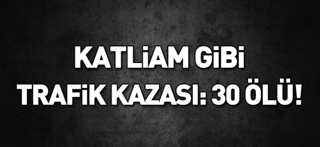 Çin'de otobüs kazası: 30 ölü