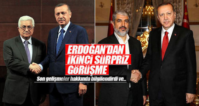 Cumhurbaşkanı Erdoğan, Abbas'la telefonda görüştü