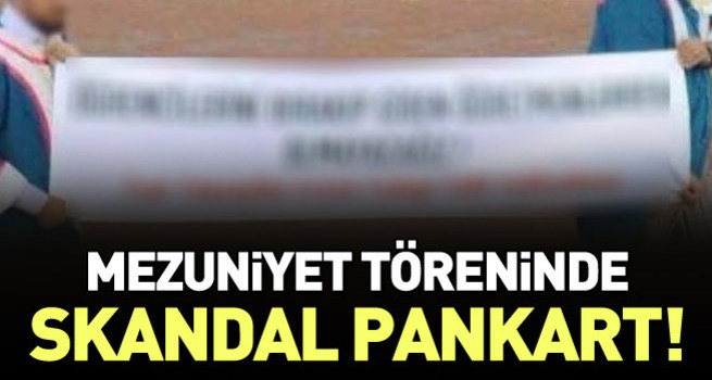 Mezuniyet töreninde PKK propagandası