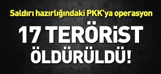 17 PKK'lı öldürüldü