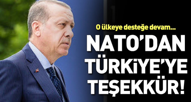 NATO'dan Türkiye'ye teşekkür