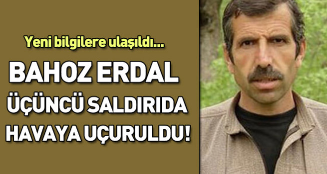 Bahoz Erdal üçüncü saldırıda öldürüldü