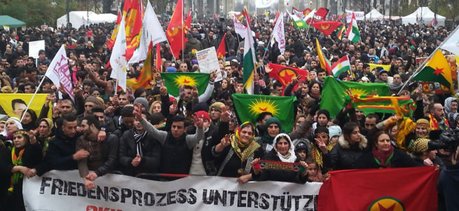 Almanya'da PKK propagandasına izin var Cumhurbaşkanı Erdoğan'a yok!