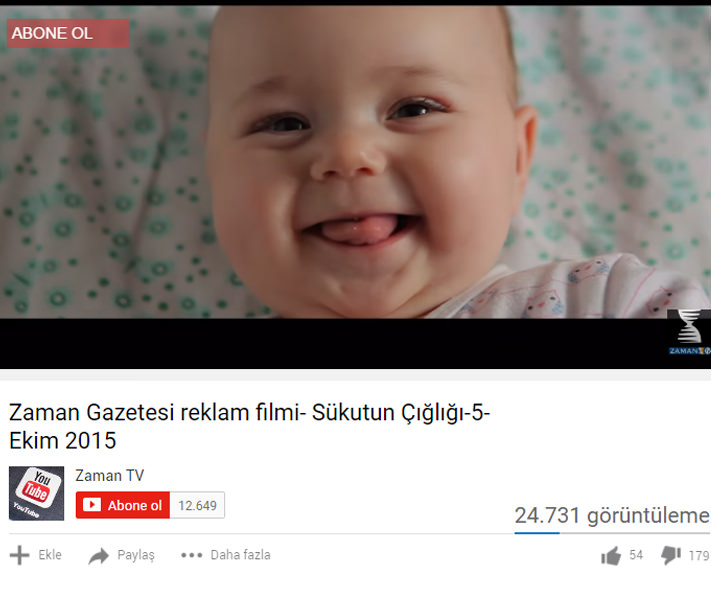 Zaman Gazetesi'nin her reklamında darbeyi haber verdiler
